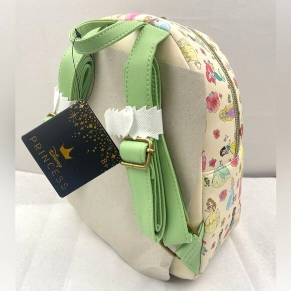 Loungefly Disney Chibi Princess Floral Mini Backpack & Cardholder (#999136) - Picture 3 of 8